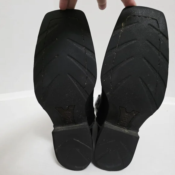 Ariat Men's Black Rambler Leather Square Toe Boots - Picture 4 of 10